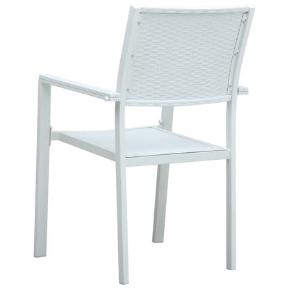 9 Piece Garden Dining Set White
