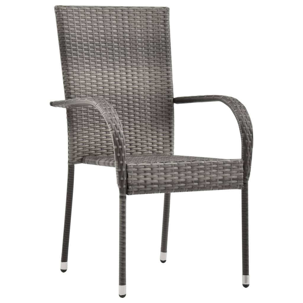 Garden Dining Set | Grey and Black
