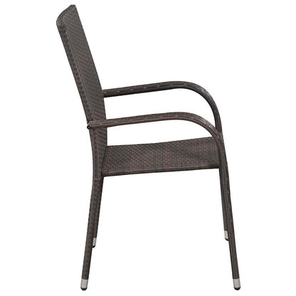 Garden Dining Set | Brown and Black