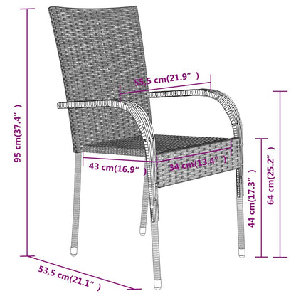 Garden Dining Set | Brown and Black