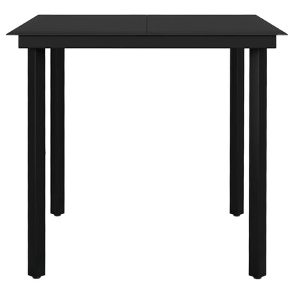 3 Piece Patio Dining Set Brown