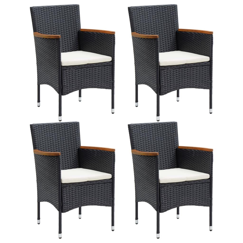 Garden Dining Chair | Set of 4 | Black