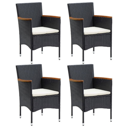 Garden Dining Chair | Set of 4 | Black