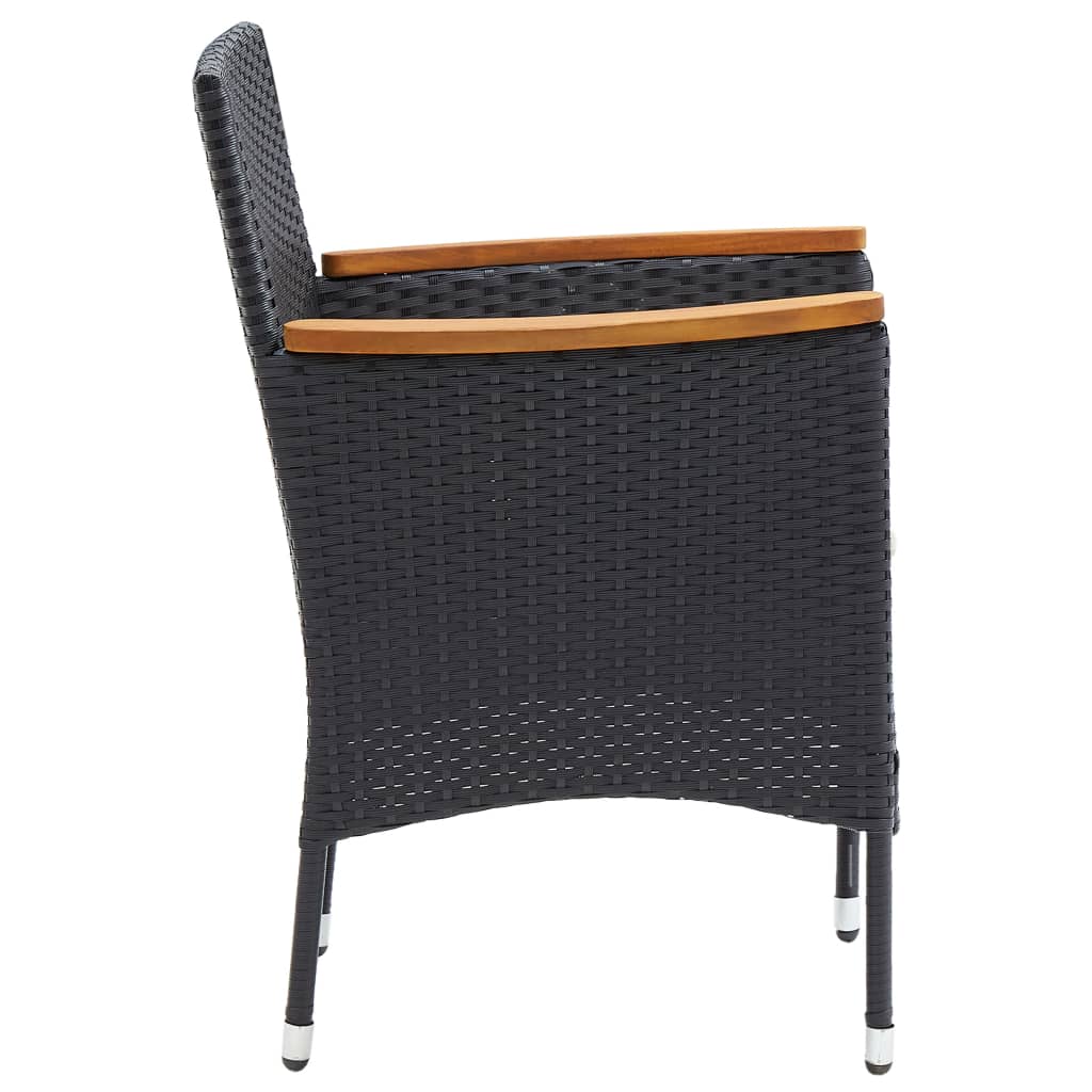 Garden Dining Chair | Set of 4 | Black