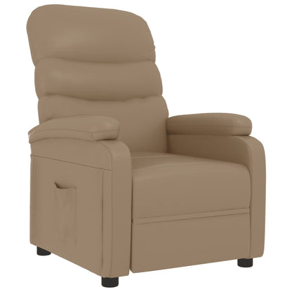 Recliner Chair Cappuccino Faux Leather