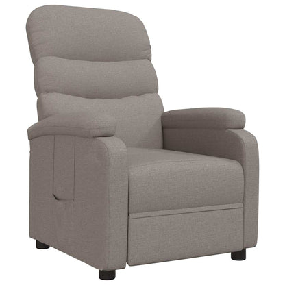 Recliner Chair Taupe Fabric