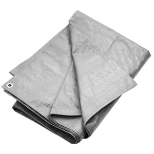 Tarpaulin 180 g/m² 3x3 m Grey HDPE