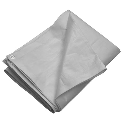 Tarpaulin 260 g/m² 3x4 m Grey HDPE