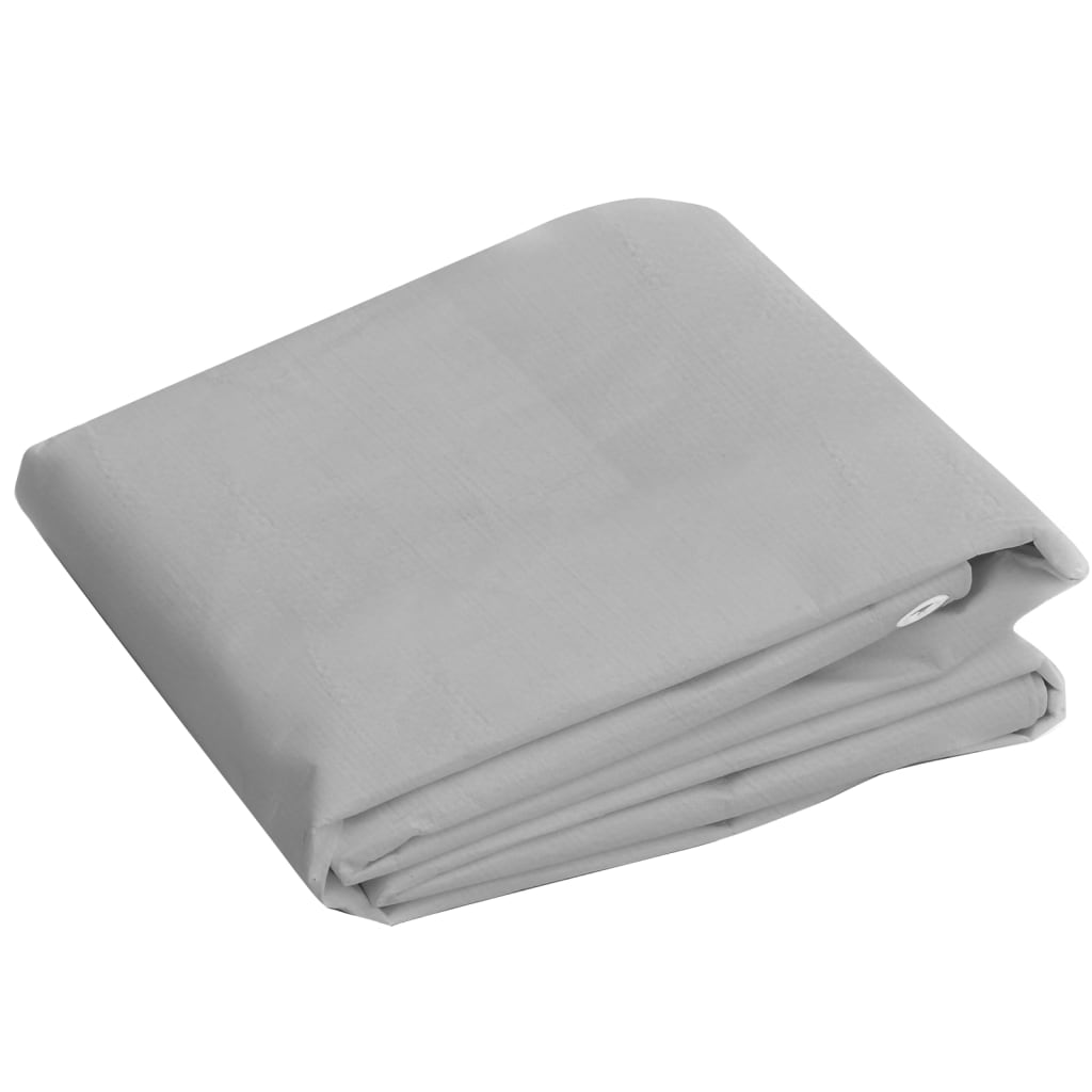 Tarpaulin 260 g/m² 4x6 m Grey HDPE