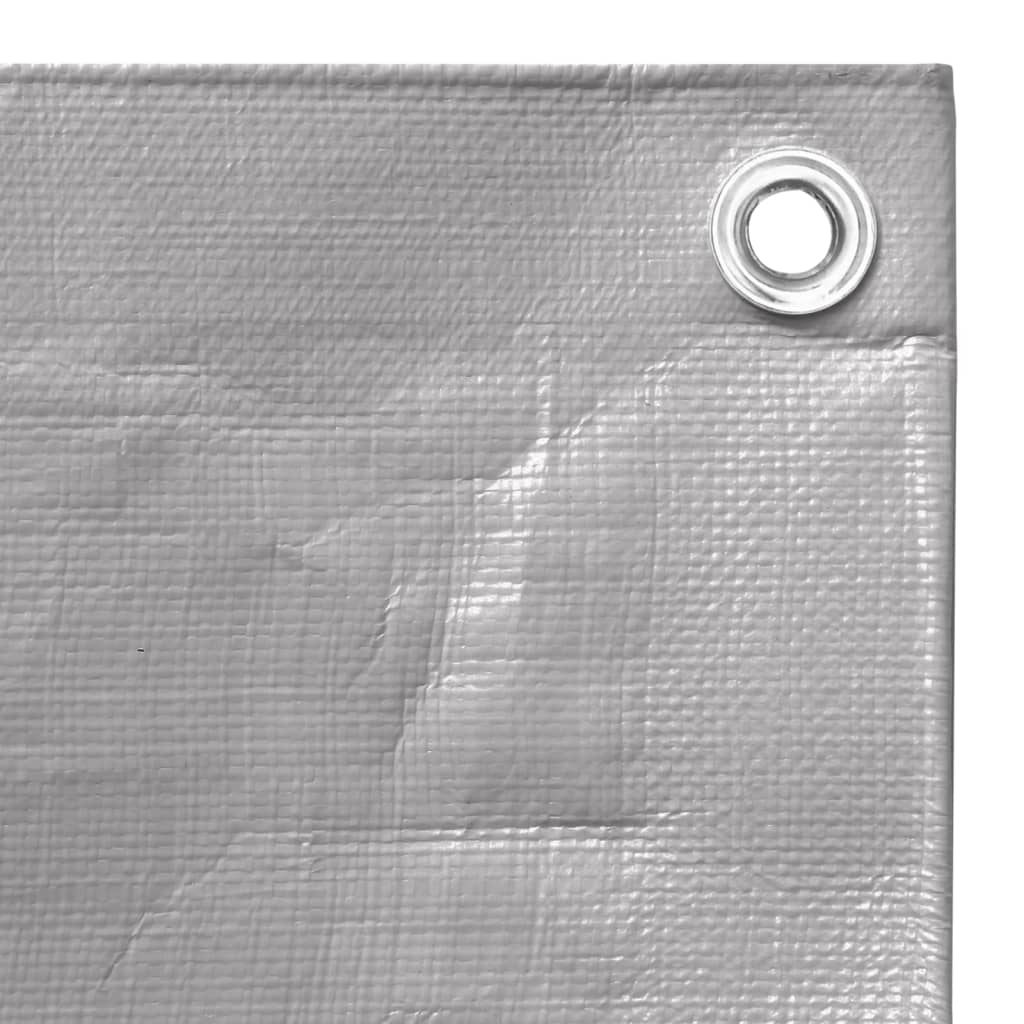 Tarpaulin 260 g/m² 4x6 m Grey HDPE