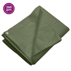 Tarpaulin 260 g/m² 3x4 m Green HDPE