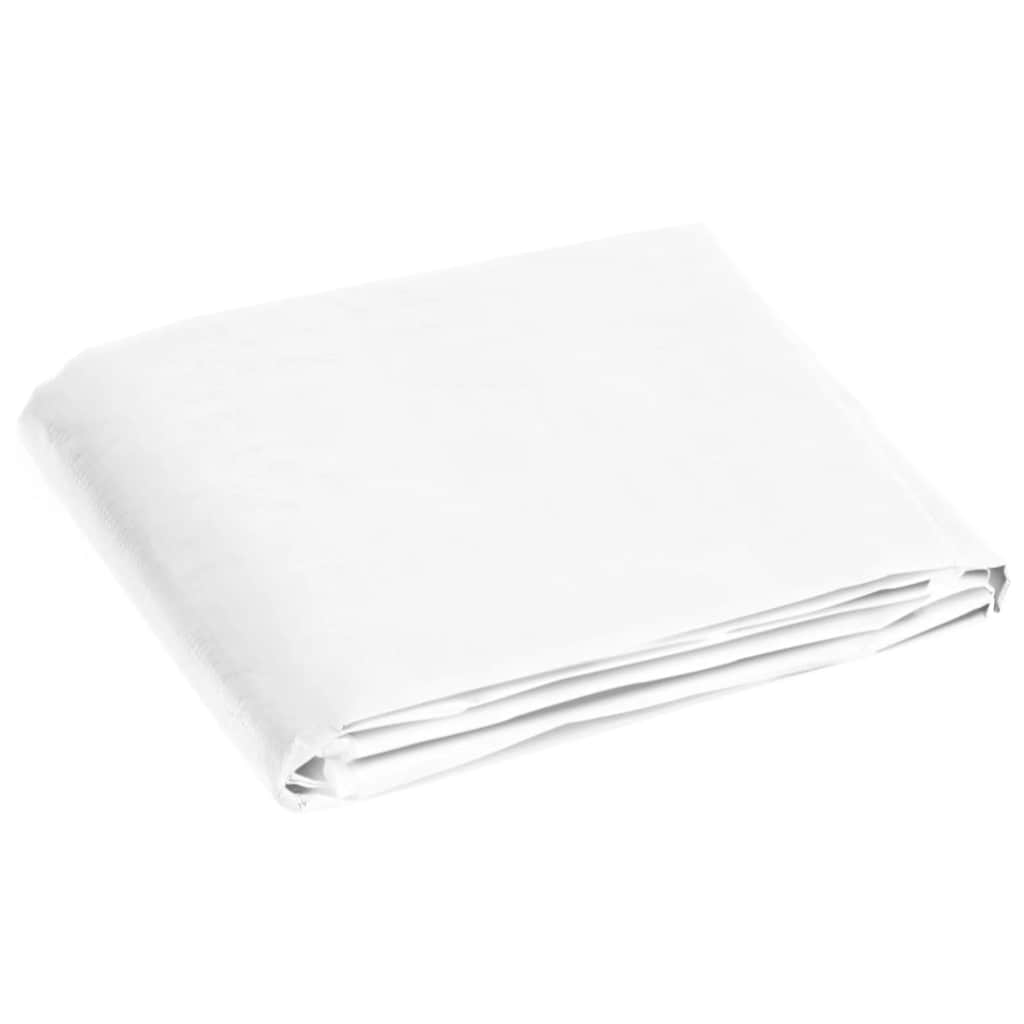 Tarpaulin 180 g/m² 4x8 m White HDPE