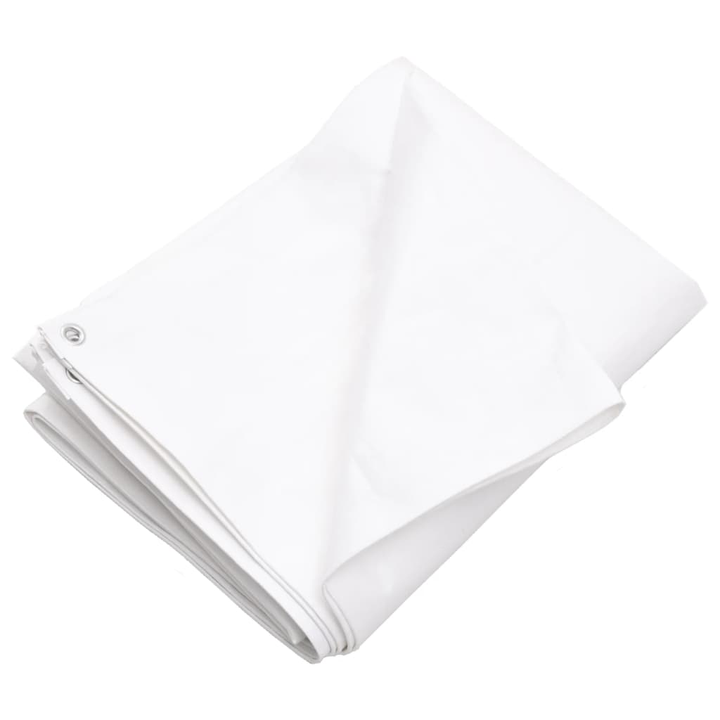 Tarpaulin 260 g/m² 6x6 m White HDPE