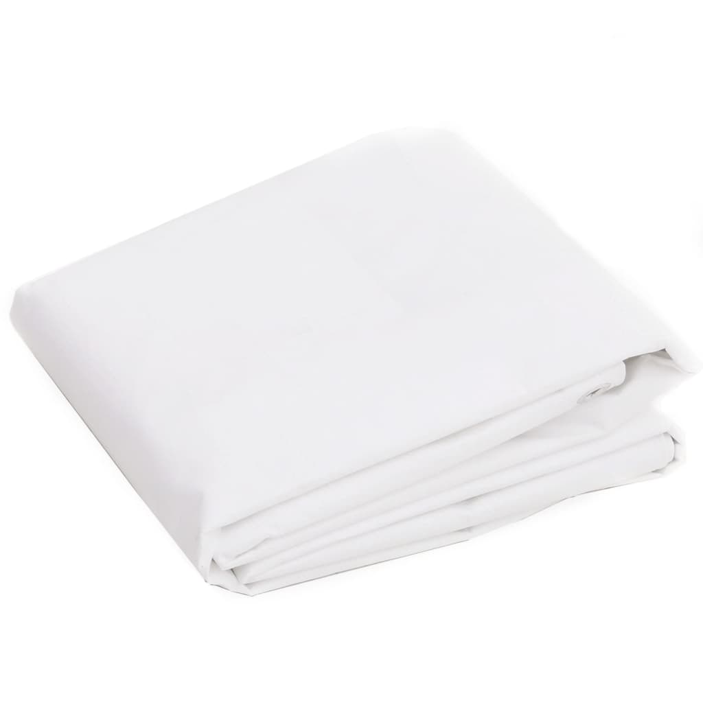 Tarpaulin 260 g/m² 6x10 m White HDPE