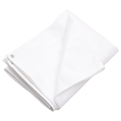 Tarpaulin 260 g/m² 6x12 m White HDPE