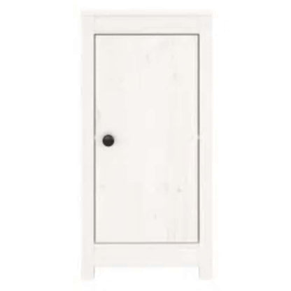 Sideboard White 39x35x80 cm Solid Wood Pine