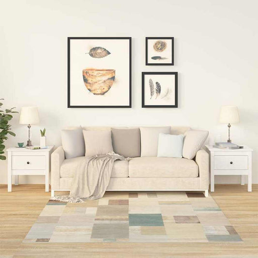 Side Table | Set of 2 | White | Solid pine wood | Small | Minimalistic