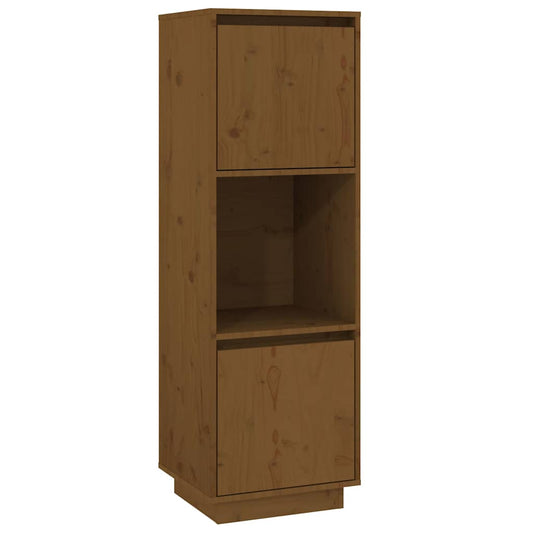 Highboard | Honey brown | Solid pine wood | Tall | Cabinet | Rectangular
