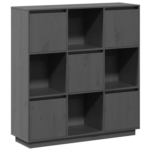 Highboard | Grey | Solid Pine Wood | Medium | Highboard Storage Cabinet