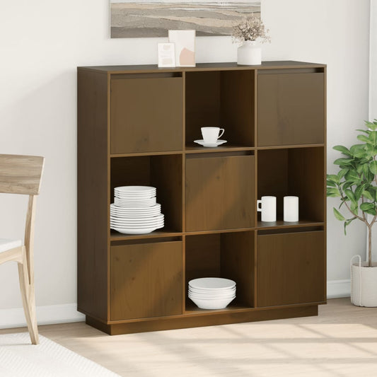 Highboard | Honey brown | Solid pine wood | Medium | Highboard