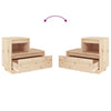 Bedside Cabinet 60x34x51 cm Solid Wood Pine