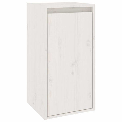 TV Cabinets 4 pcs White Solid Wood Pine