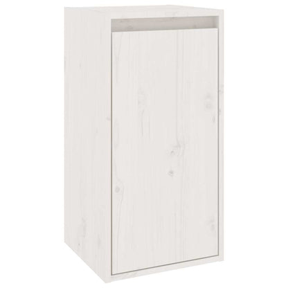 TV Cabinets 6 pcs White Solid Wood Pine