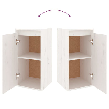 TV Cabinets 5 pcs White Solid Wood Pine