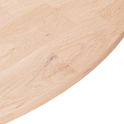 Round Table Top ??60x1.5 cm Solid Wood Oak