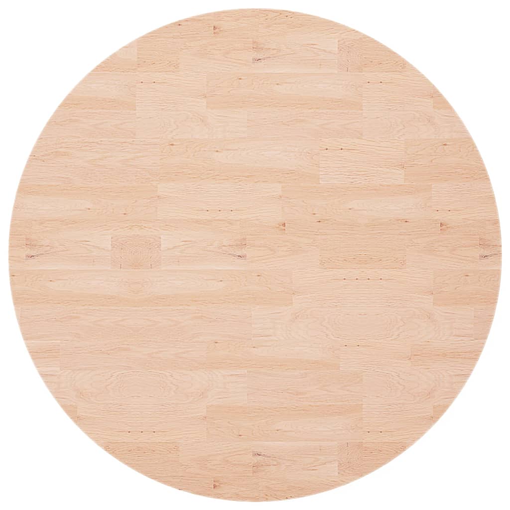 Round Table Top ??90x1.5 cm Solid Wood Oak