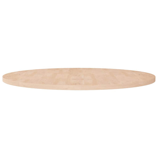 Round Table Top Ø90x2,5 cm Untreated Solid Wood Oak