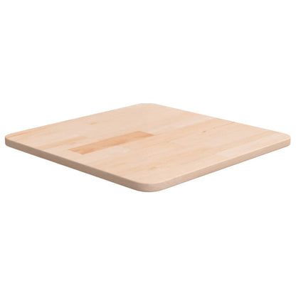 Square Table Top 40x40x1.5 cm Untreated Solid Wood Oak
