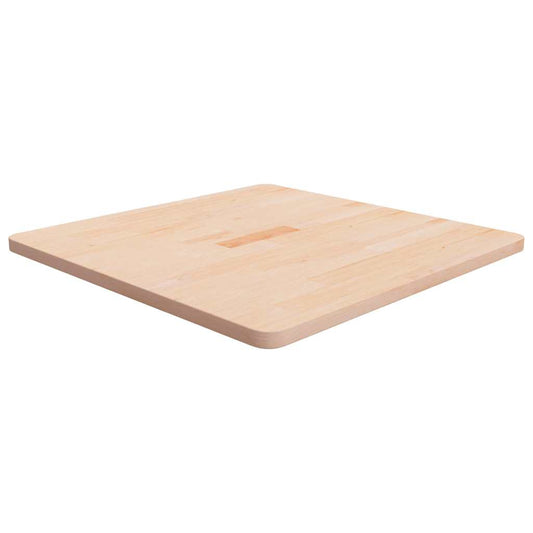 Square Table Top 70x70x2.5 cm Untreated Solid Wood Oak