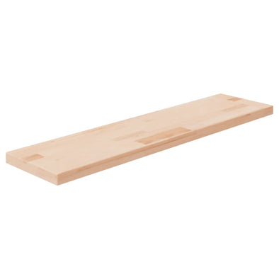 Shelf Board 80x20x2.5 cm Untreated Solid Wood Oak