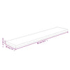 Shelf Board 80x20x2.5 cm Untreated Solid Wood Oak
