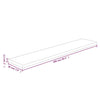 Shelf Board 100x20x2.5 cm Untreated Solid Wood Oak