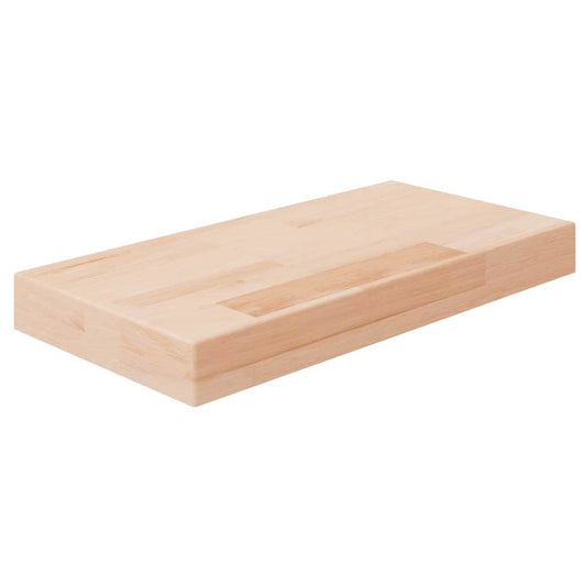 Shelf Board 40x20x4 cm Untreated Solid Wood Oak