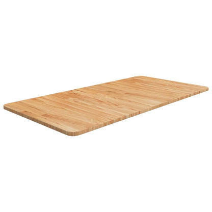 Bathroom Countertop Light Brown 100x50x1.5cm Treated Solid Wood