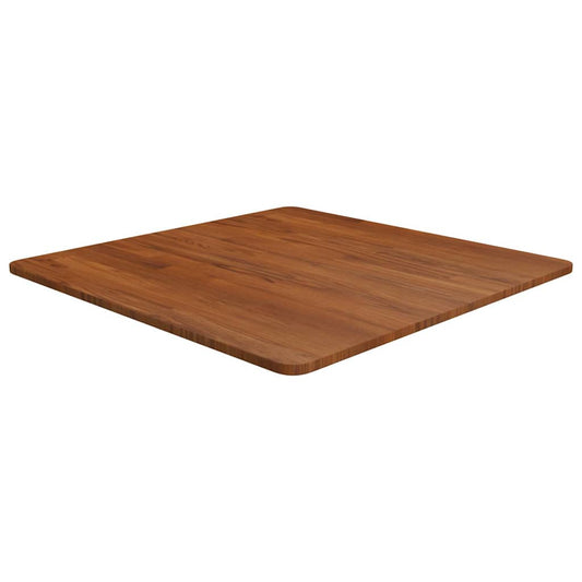 Table Top | Dark Brown | Solid Oak Wood | 70 x 70 cm square | Durable