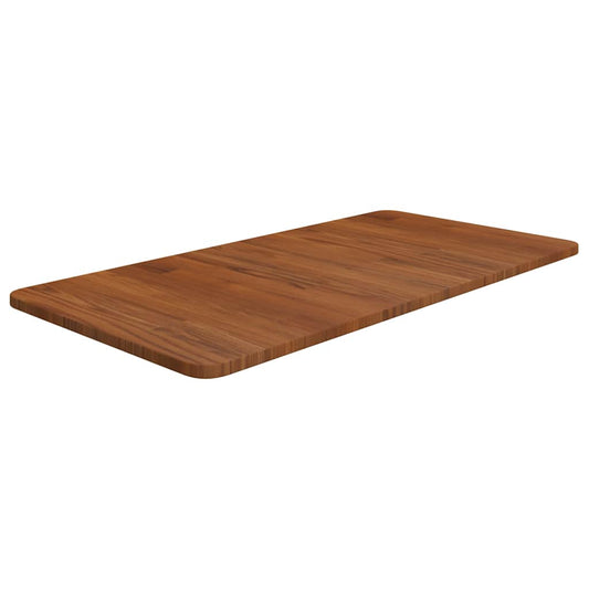 Bathroom Countertop Dark Brown 80x40x1.5cm Treated Solid Wood