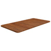 Bathroom Countertop Dark Brown 80x40x1.5cm Treated Solid Wood