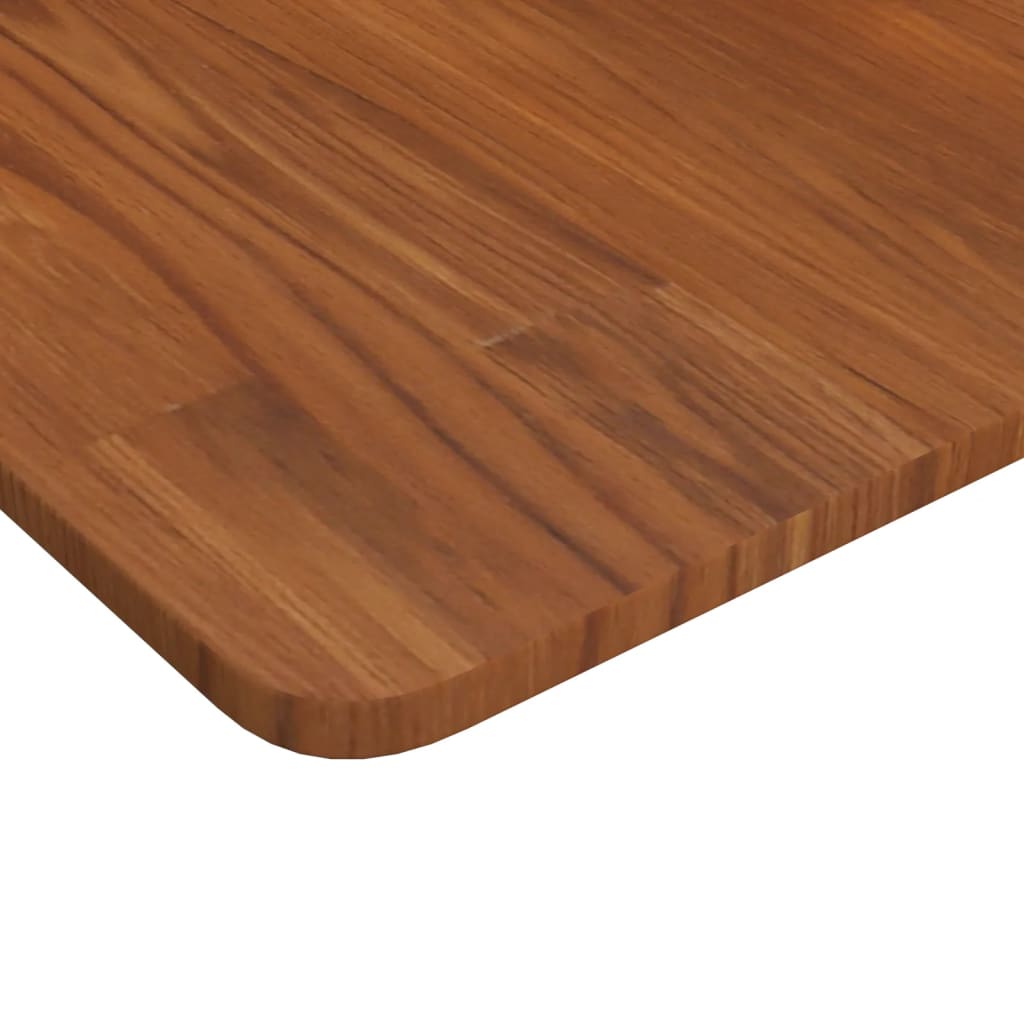 Bathroom Countertop Dark Brown 80x40x1.5cm Treated Solid Wood