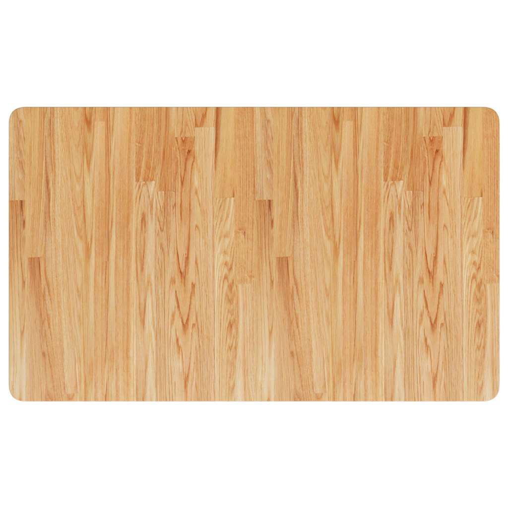 Bathroom Countertop Light Brown 100x60x2.5cm Treated Solid Wood