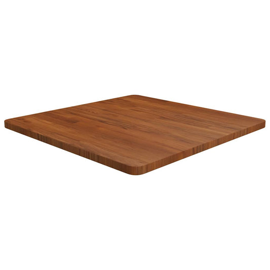 Table Top | Dark Brown | Solid Oak Wood | 70x70 cm | Sturdy | Table Top