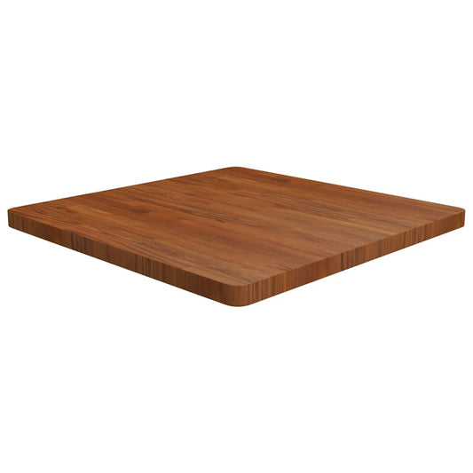 Table Top | Dark Brown | Solid Oak Wood | 80x80 cm | Durable
