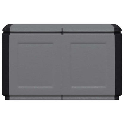 Garden Storage Box 96x53x57 cm 230 L Dark Grey and Black