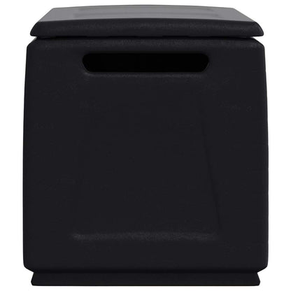 Garden Storage Box 96x53x57 cm 230 L Dark Grey and Black