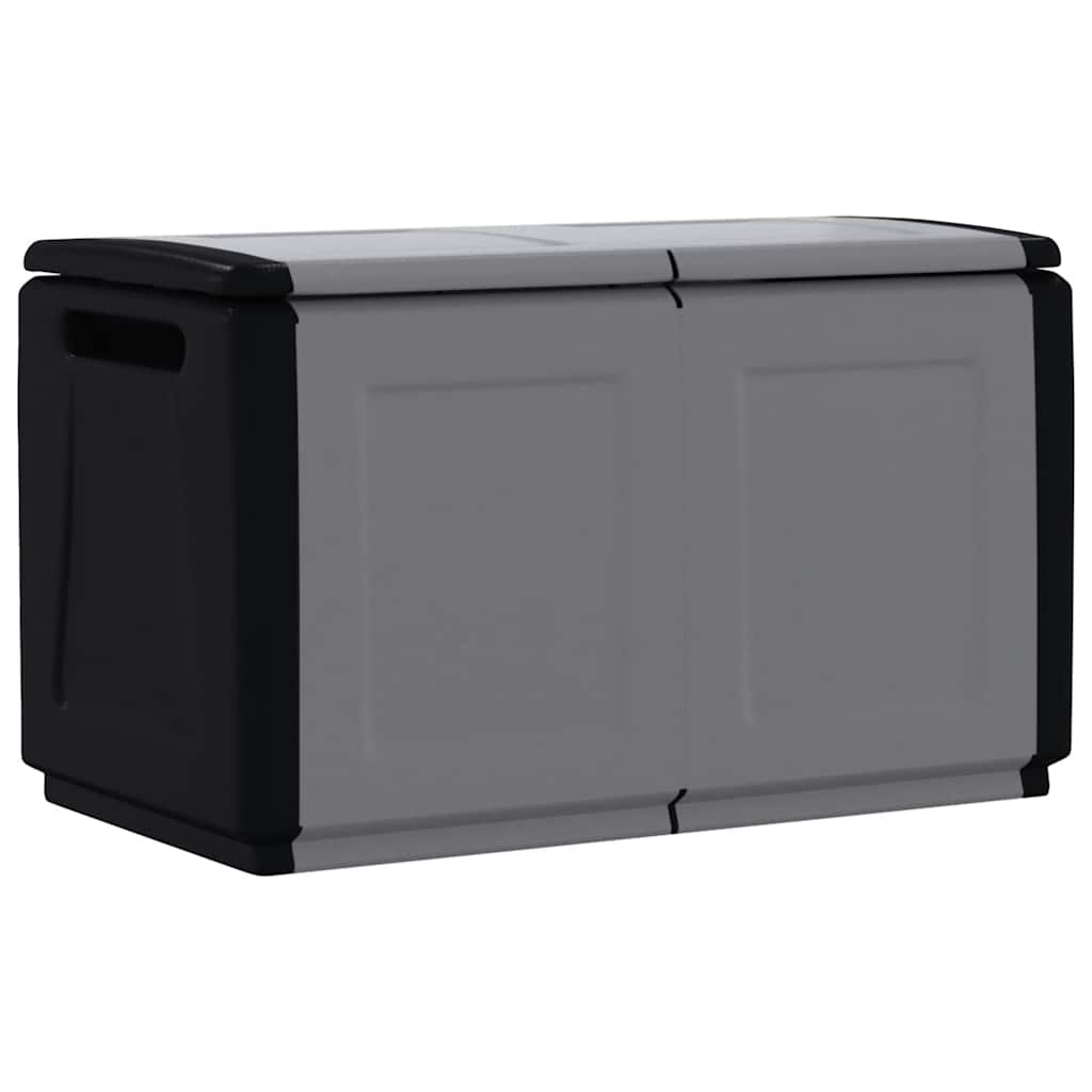 Garden Storage Box 96x53x57 cm 230 L Dark Grey and Black