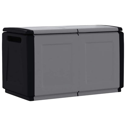 Garden Storage Box 96x53x57 cm 230 L Dark Grey and Black