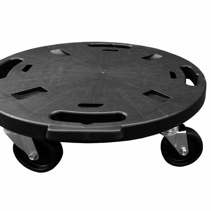 151830 vidaXL Plant Trolley with Wheels Diameter 40 cm Black 275 kg